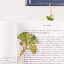 Load image into Gallery viewer, Green Ginkgo Leaf Bookmark
