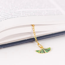 Load image into Gallery viewer, Green Ginkgo Leaf Bookmark