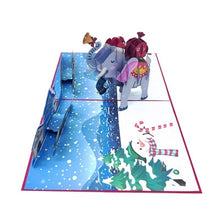 Load image into Gallery viewer, Christmas Elephant - Pop Up Card