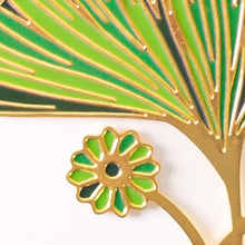 Load image into Gallery viewer, Green Ginkgo Leaf Bookmark