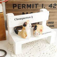 Load image into Gallery viewer, Spotted Cats and Bench Set