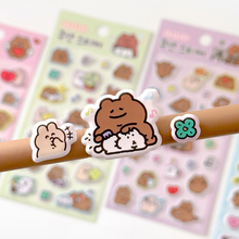 Load image into Gallery viewer, Teddy Bear Puffy Stickers