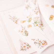 Load image into Gallery viewer, Gold Foil Sticker Set - Daisy