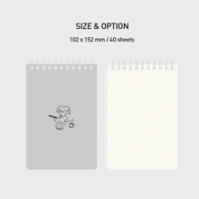 Load image into Gallery viewer, Letter Dog Grid Note
