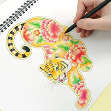 Load image into Gallery viewer, Good Luck Colour Drawing - Easy - Colouring Book