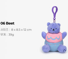 Load image into Gallery viewer, Jelly Bear Stuffed Toy Keyring
