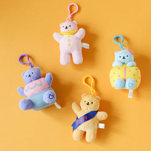 Jelly Bear Stuffed Toy Keyring