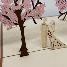 Load image into Gallery viewer, Cherry Blossom Wedding - Pop Up Card