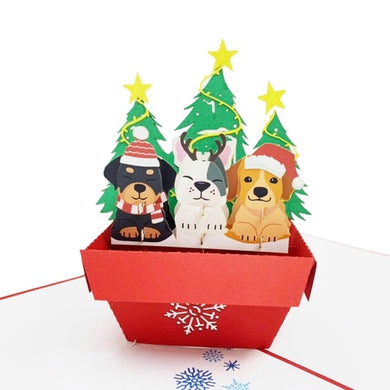 Christmas Pups - Pop Up Card