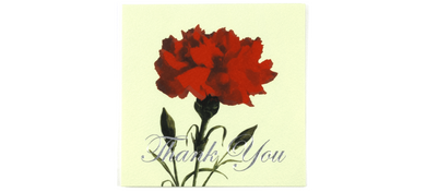Thank You Card - Carnation