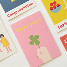 Load image into Gallery viewer, Lucky You Clover - Greeting Card