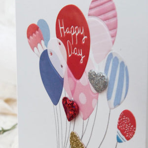 Happy Day Balloon Puppy - Greeting Card