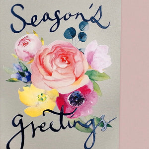 Floral Season's Greetings Card