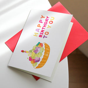 Fruit Tart Birthday Card
