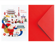 Load image into Gallery viewer, Santa Village - Christmas Card