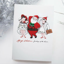 Load image into Gallery viewer, Santa Fashion Show Christmas Card