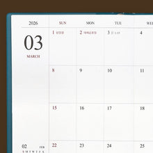 Load image into Gallery viewer, 2026 Official Slim Monthly Diary