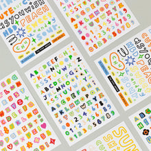 Load image into Gallery viewer, Little Things Colour Typo Sticker Pack
