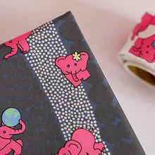 Load image into Gallery viewer, Animal Roll Sticker - Pink Elephant