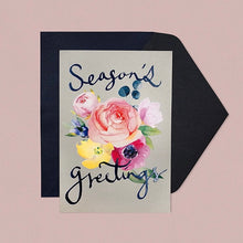 Load image into Gallery viewer, Floral Season&#39;s Greetings Card
