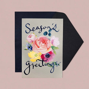 Floral Season's Greetings Card