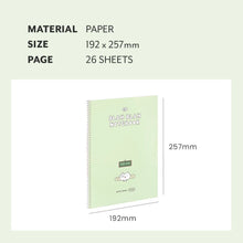 Load image into Gallery viewer, Blah Blah B5 Grid Notebook