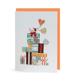 'With Love' Puppy Gift Stack Card