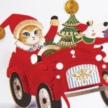 Load image into Gallery viewer, Santa Kitten - Christmas Card