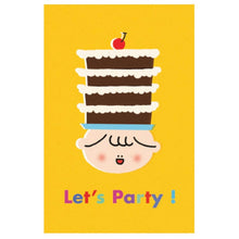 Load image into Gallery viewer, Let&#39;s Party Cake Card