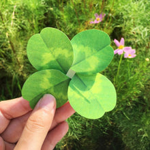 Load image into Gallery viewer, Four Leaf Clover -  Flower Folding Card