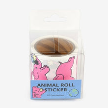 Load image into Gallery viewer, Animal Roll Sticker - Pink Elephant