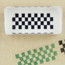 Load image into Gallery viewer, Checkerboard Pattern Crystal Mini Stamp