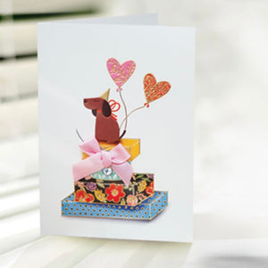 Elegant Puppy Gifts - Greeting Card