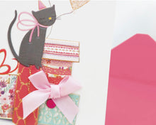 Load image into Gallery viewer, Gift Box Cat - Greeting Card