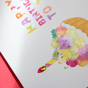 Fruit Tart Birthday Card