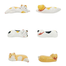 Load image into Gallery viewer, Sleepy Cat - Chopstick Rests