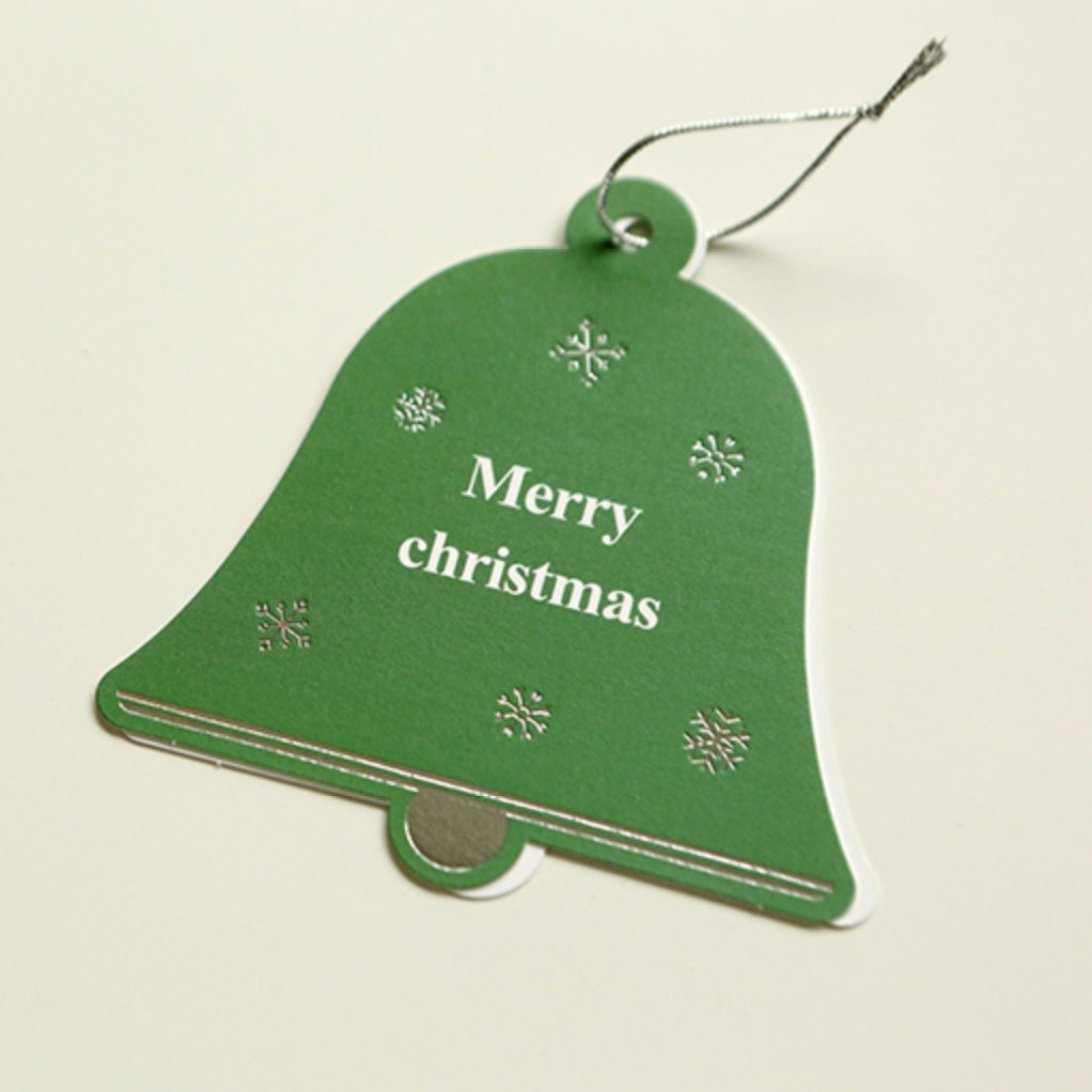 Christmas Bell Card - Green 