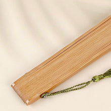 Load image into Gallery viewer, Traditional Bamboo Folding Fan