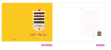 Load image into Gallery viewer, Let&#39;s Party Cake - Greeting Card