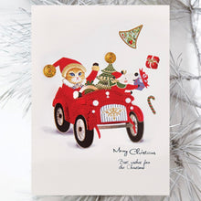 Load image into Gallery viewer, Santa Kitten - Christmas Card