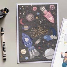 Load image into Gallery viewer, Spaceship - Greeting Card
