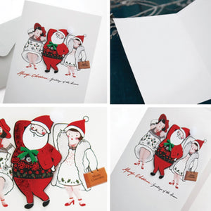 Santa Fashion Show Christmas Card