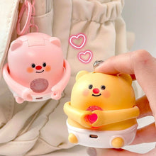 Load image into Gallery viewer, Hand Heart Bear Keyring