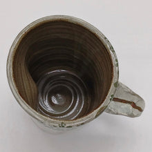 Load image into Gallery viewer, White Buncheong - Large - Handle Green Tree Ceramic Mug