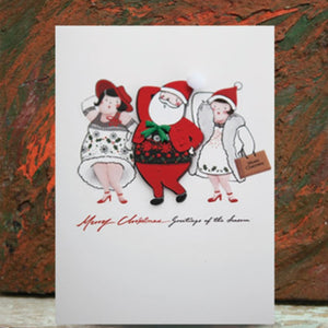 Santa Fashion Show Christmas Card