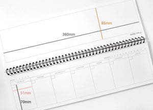 Weekly Desk Planner - Long Version