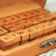 Load image into Gallery viewer, Lower Case Alphabet and Symbol Stamp Set