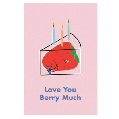 Strawberry Cake - Greeting Card