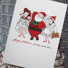 Load image into Gallery viewer, Santa Fashion Show Christmas Card