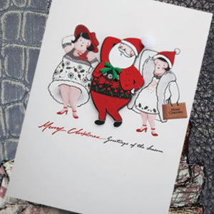 Santa Fashion Show Christmas Card